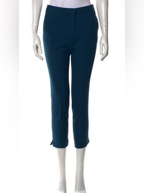GOAT Wool Cropped Pants in Teal Blue Sz 4